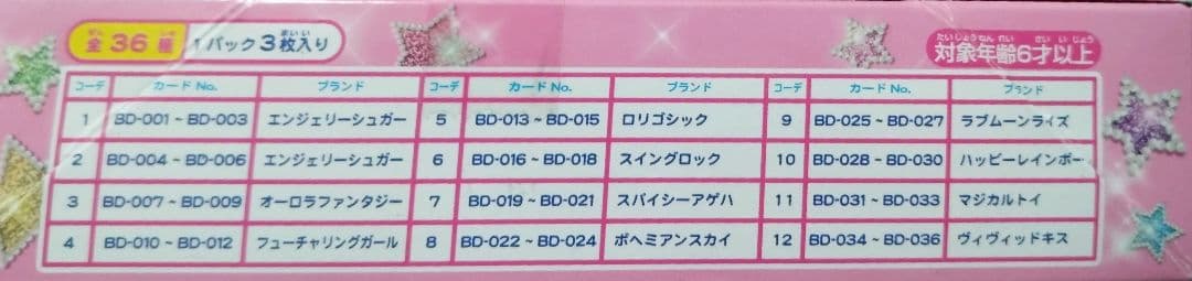 9979☆アイカツ! ブランドドレスパック 12パック入り アイカツ 2014