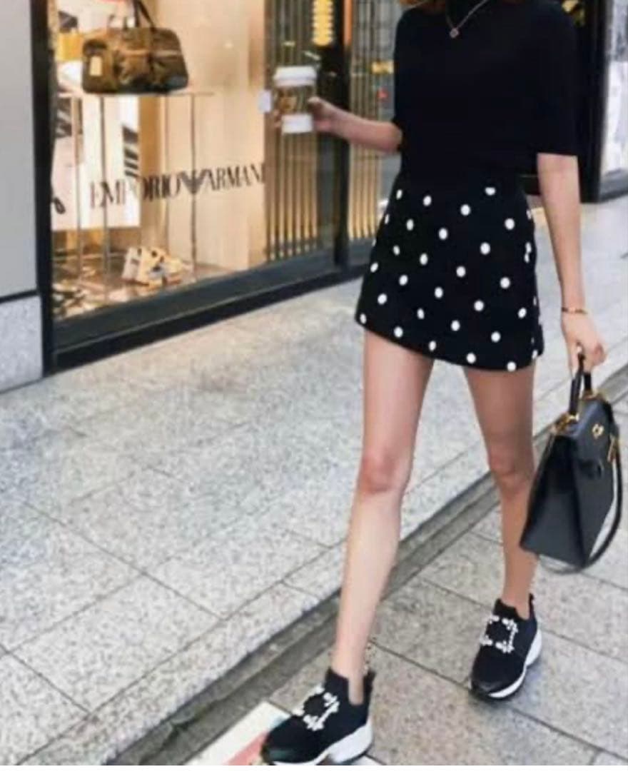 シェリエ ドットキュロットパンツ