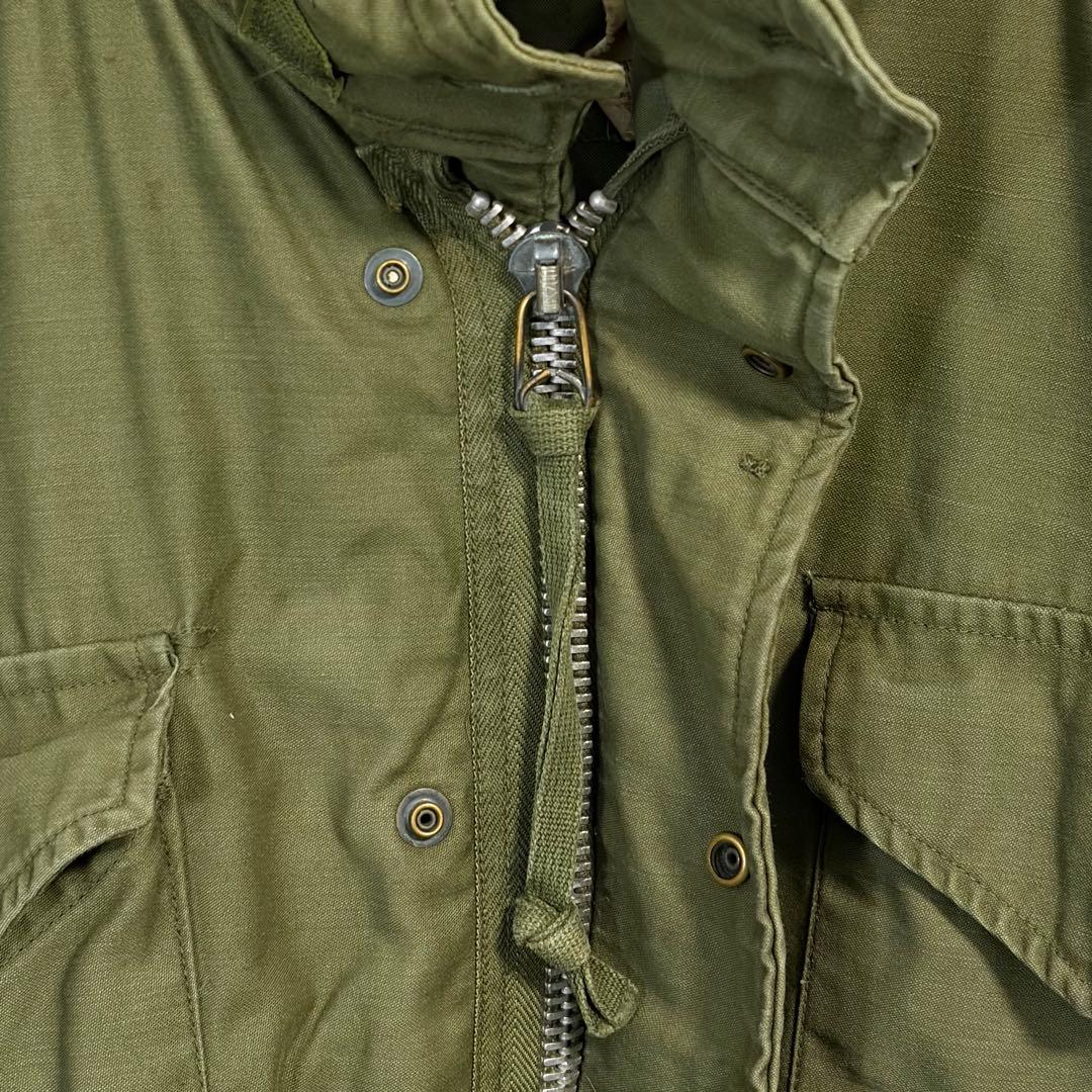 りゅうちゃん様希少67年製米軍実物M-65 2nd アルミジップ S-Mアルファ