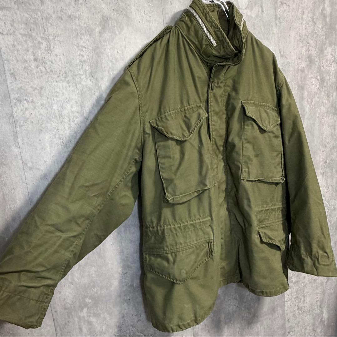 りゅうちゃん様希少67年製米軍実物M-65 2nd アルミジップ S-Mアルファ