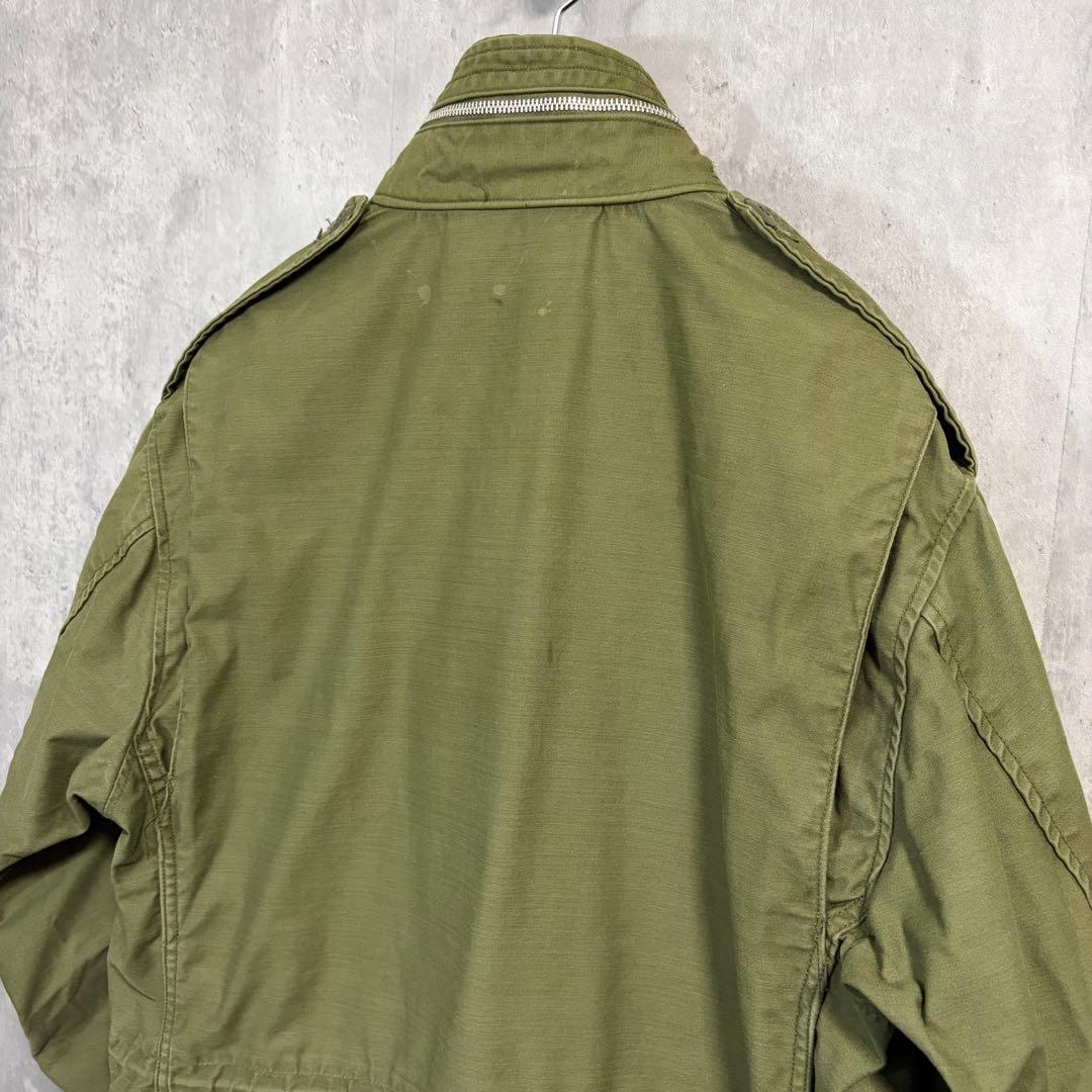 りゅうちゃん様希少67年製米軍実物M-65 2nd アルミジップ S-Mアルファ