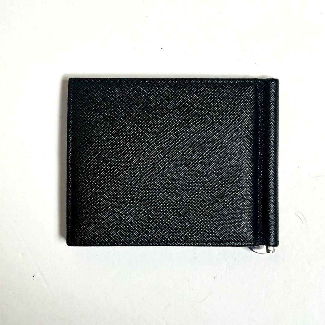 【新品未使用・付属品完備✨】プラダ マネークリップ トライアングル サフィアーノ