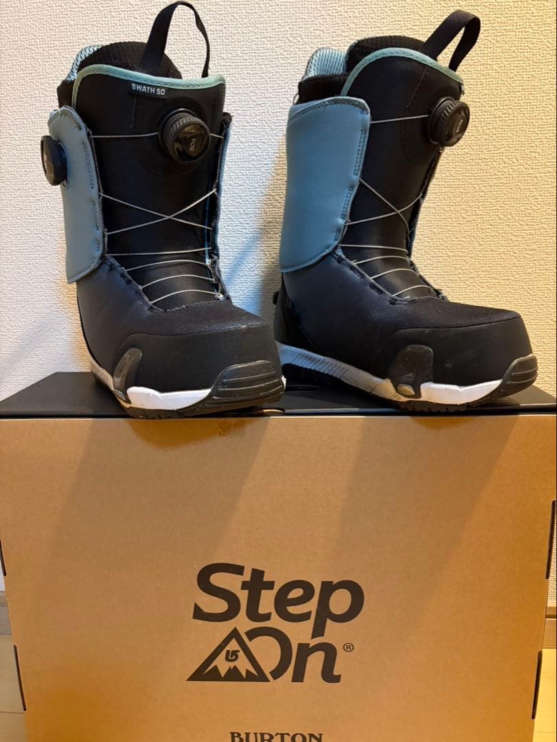 バートンステップオンブーツセット　スノーボードブーツ ブラック/ブルー