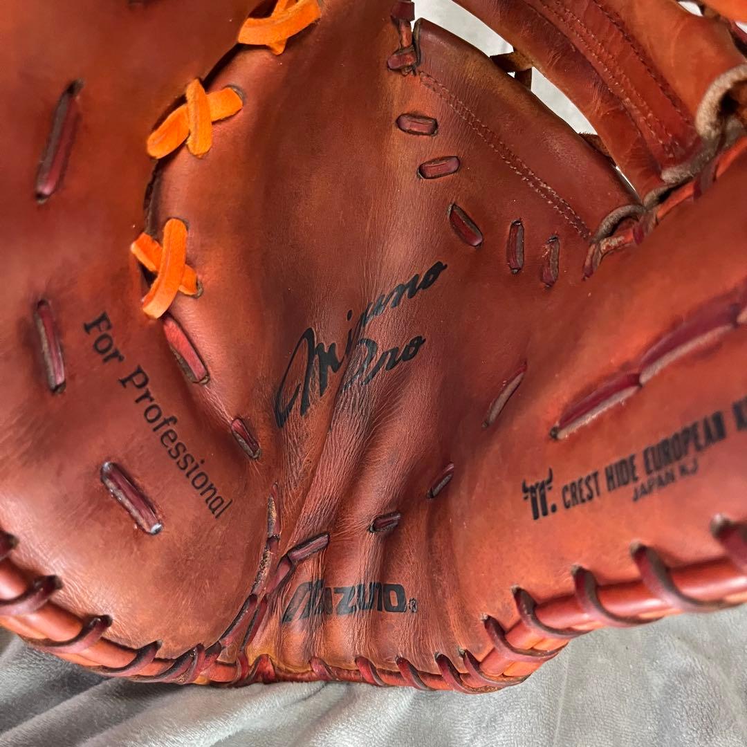 プロ支給品　ミズノプロ　硬式ファーストミット　ヨーロピアンキップレザー　Mマーク