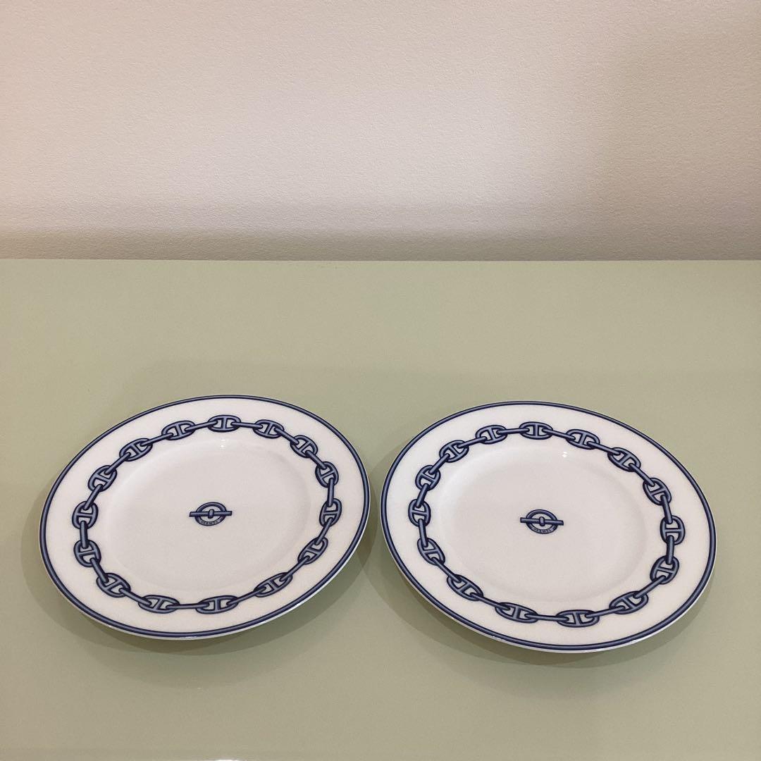 【新品】　HERMES エルメス　シェーヌダンクル　プレート　2枚