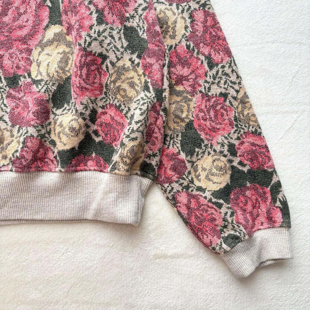KAPITAL キャピタル ローズ柄 スウェット ゴブラン天竺クルースウェット