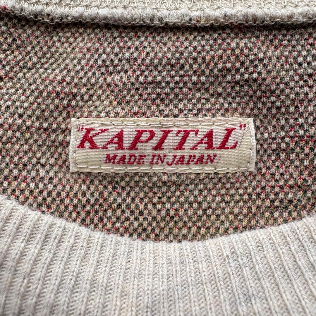 KAPITAL キャピタル ローズ柄 スウェット ゴブラン天竺クルースウェット