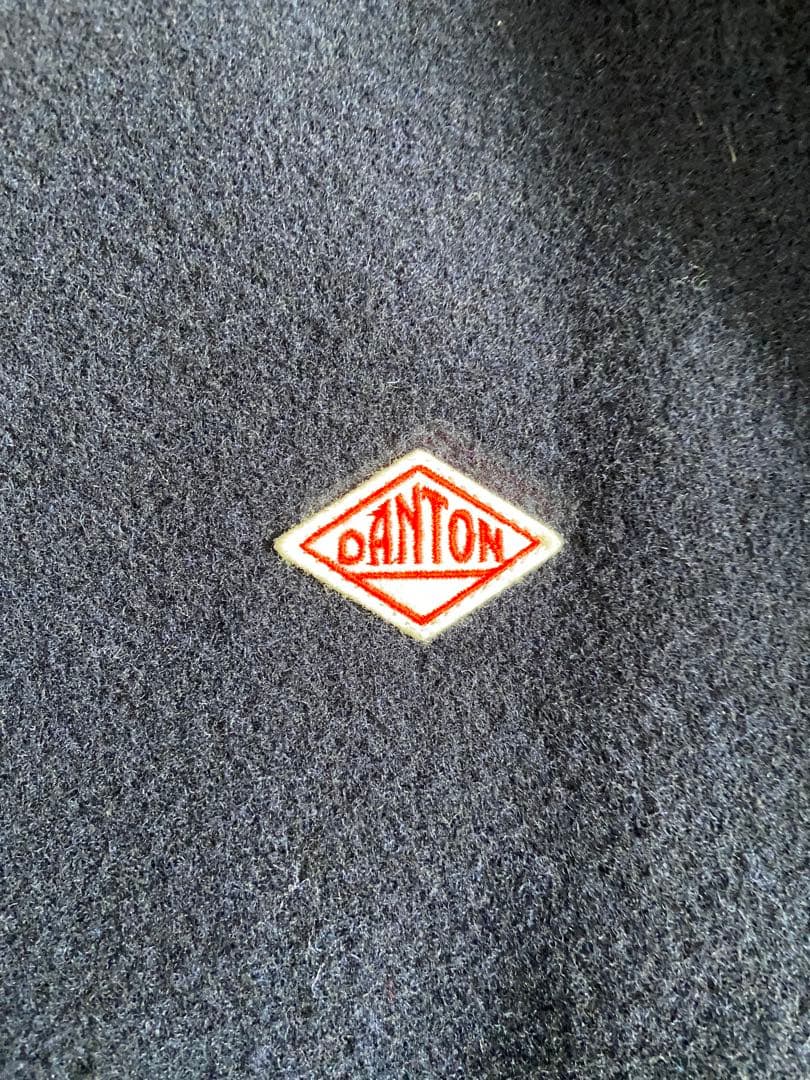 XL ネイビー　ダントン　ウールライトパイルカバーオールジャケット