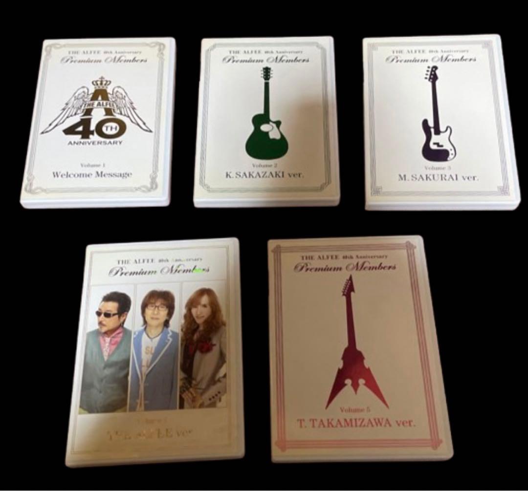 THE ALFEE40周年プレミアムメンバーズDVD5本セット★リーフレット他付
