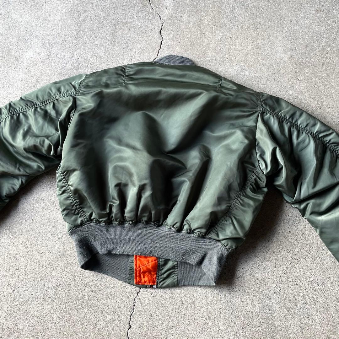 80s USA製 アルファ MA1 flight bomber jacket