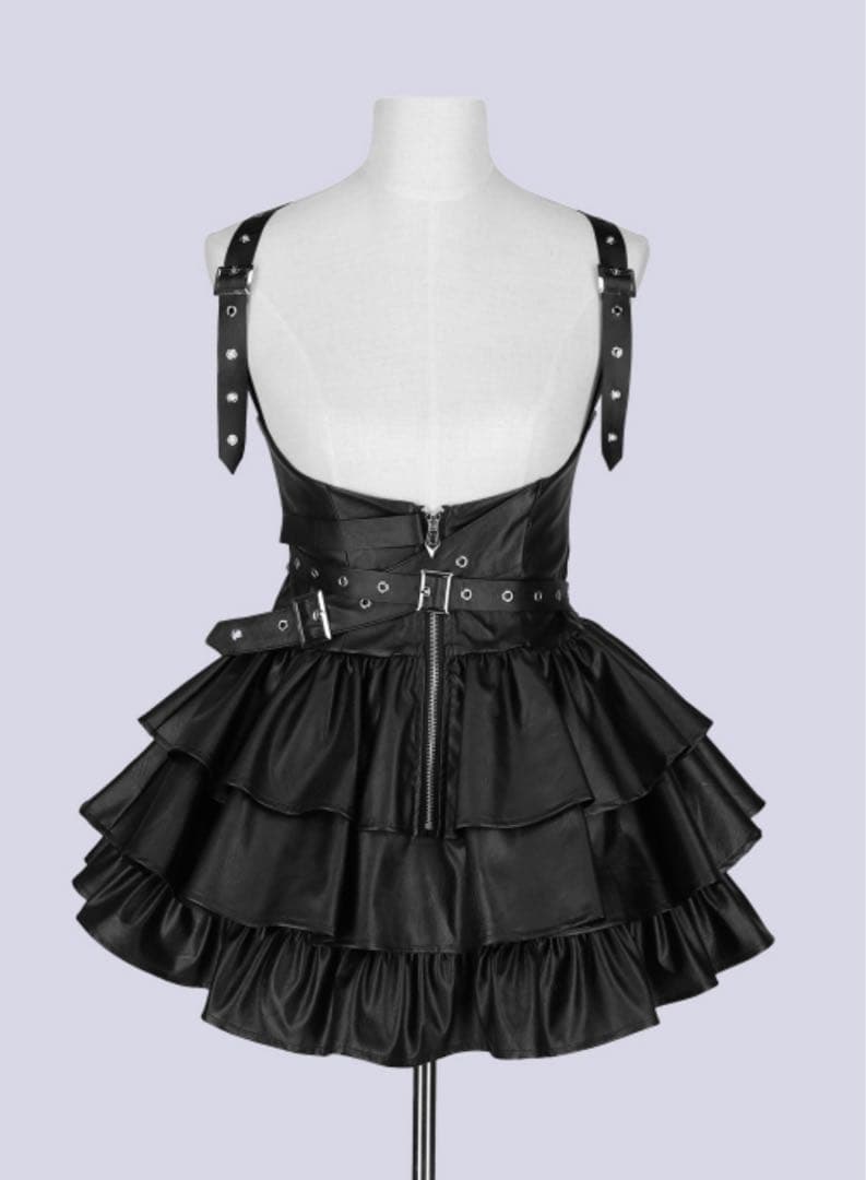 Qooza レザースカート