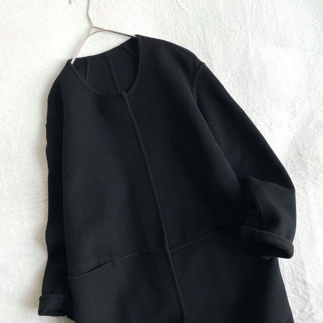 【定価約7.5万✨】ドゥーズィエムクラス　victorian リバーコート　黒