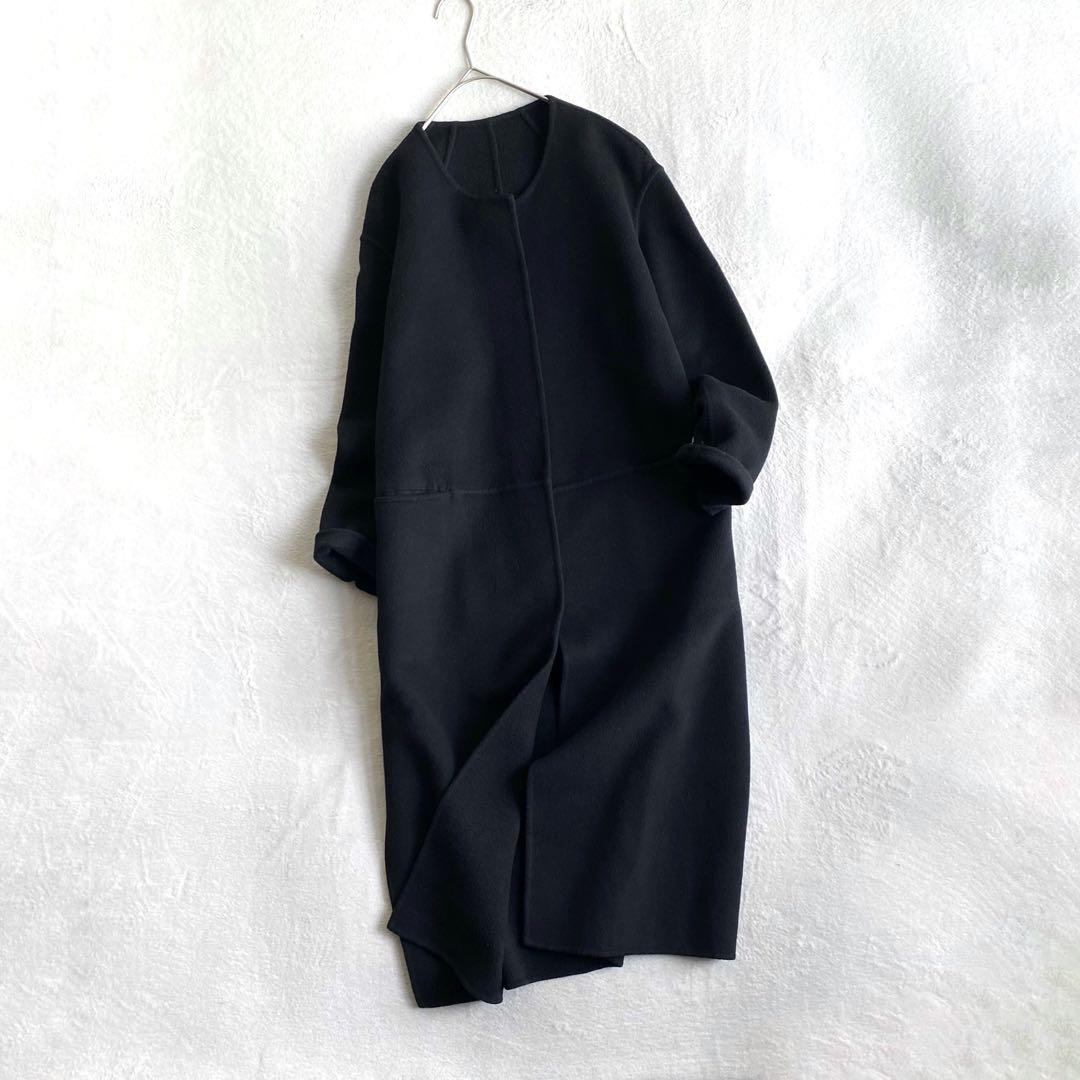 【定価約7.5万✨】ドゥーズィエムクラス　victorian リバーコート　黒