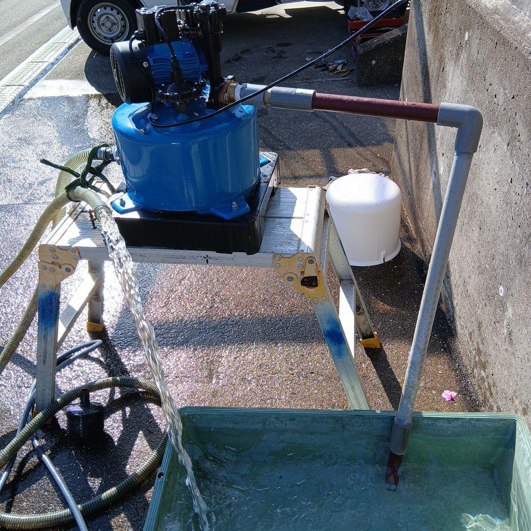 浅井戸ポンプです、深井戸ポンプと間違つて購入してしまい、長期保管品です。