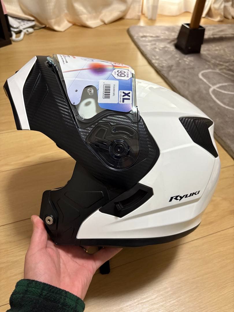 Kabuto RYUKI フルフェイスヘルメット XL ホワイトメタリック