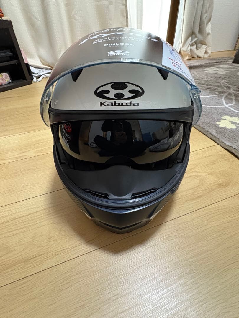 Kabuto RYUKI フルフェイスヘルメット XL ホワイトメタリック