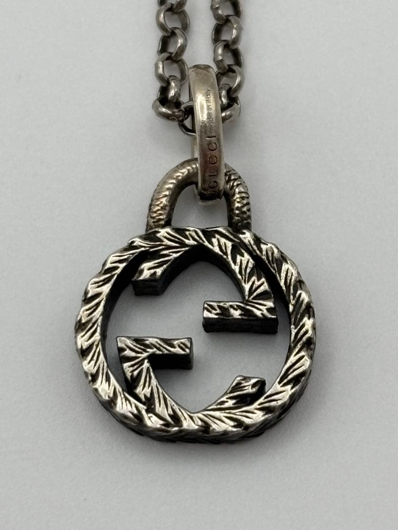 GUCCI グッチ ネックレス インターロッキング チェーン切れ 925