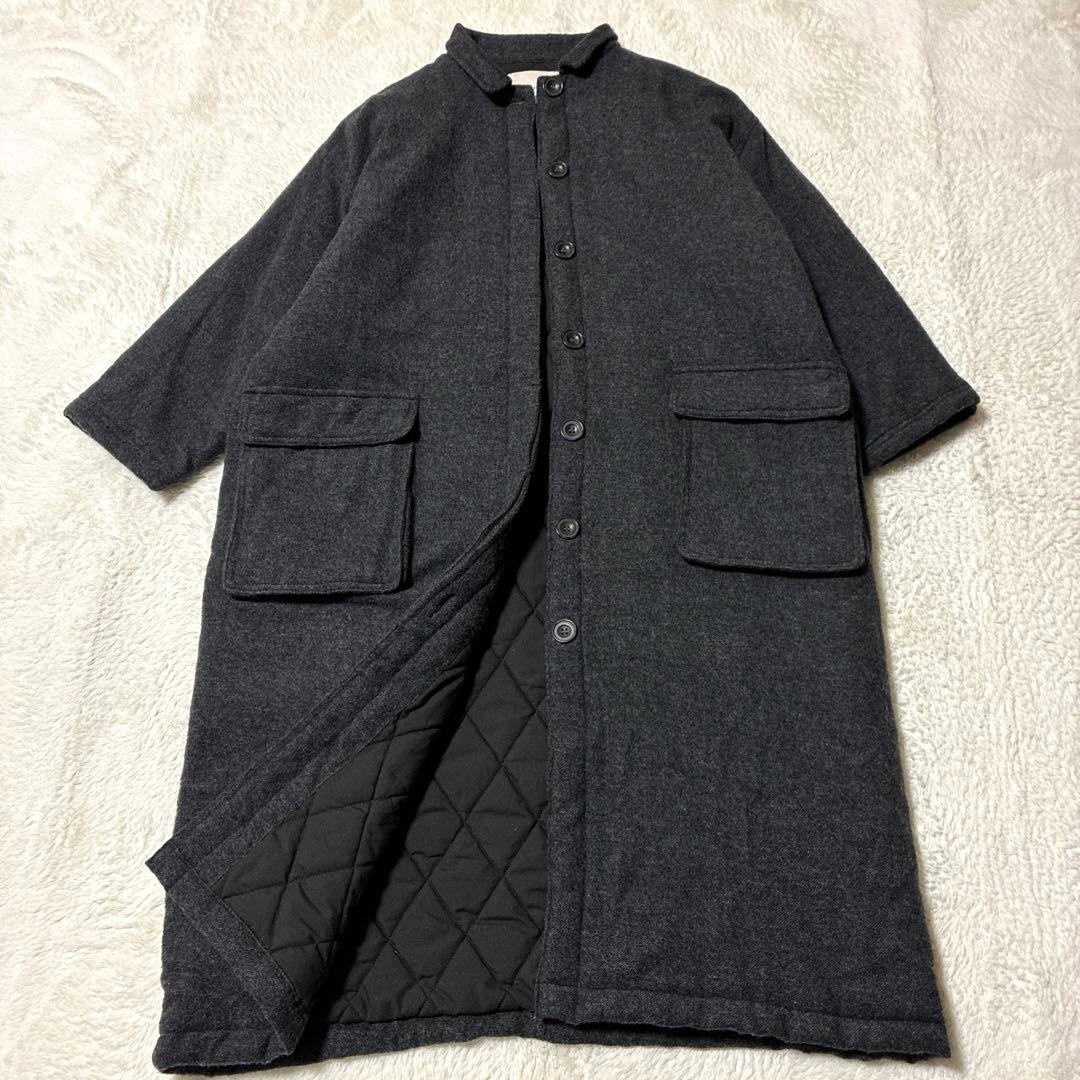 【完売品】ソウルベリー soulberry まこちゃんの着崩しコート グレー