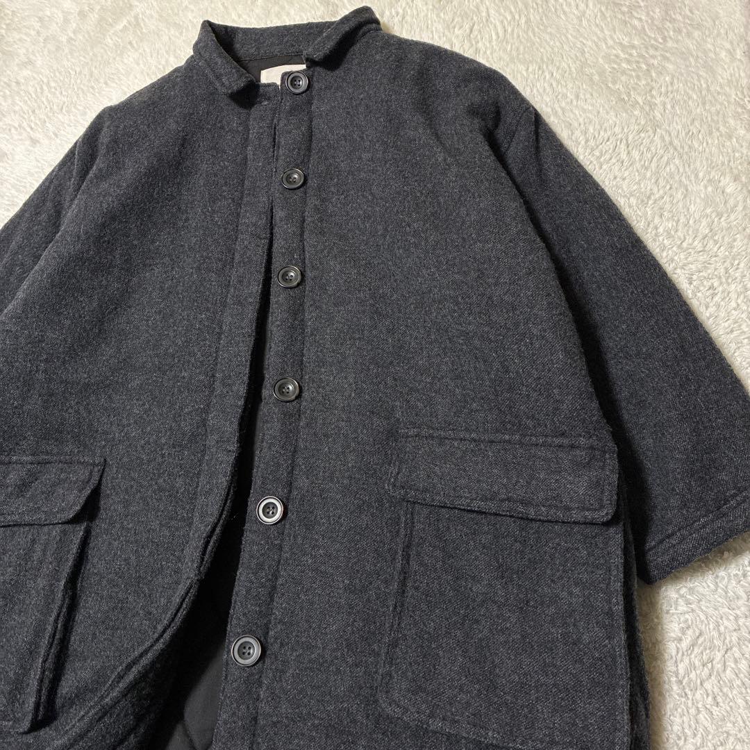 【完売品】ソウルベリー soulberry まこちゃんの着崩しコート グレー