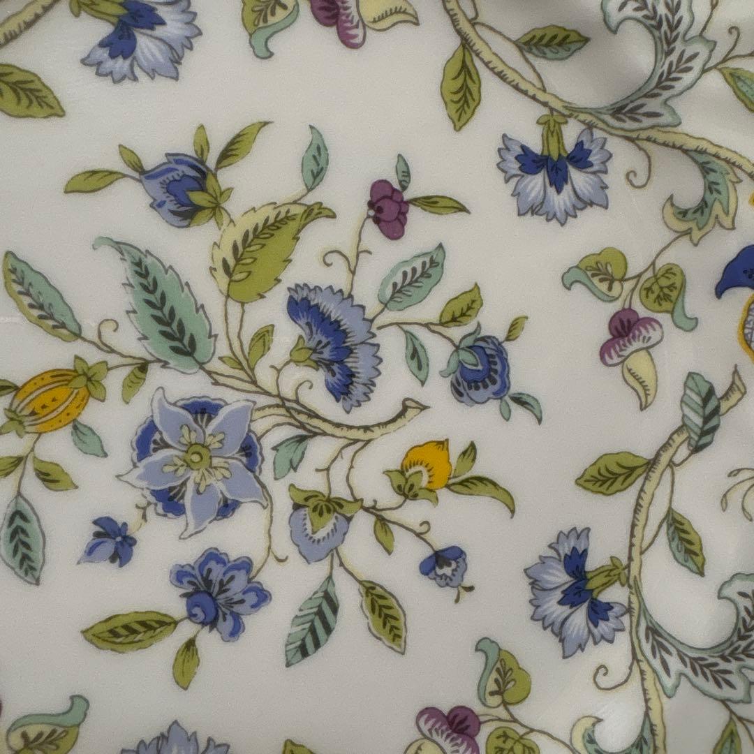 ミントン　50th アニバーサリー　ハドンホールブルー　ゴールドライン　プレート