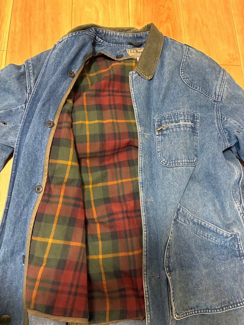 L.L.Bean デニムハンティングジャケット　ライナー付き　カバーオール
