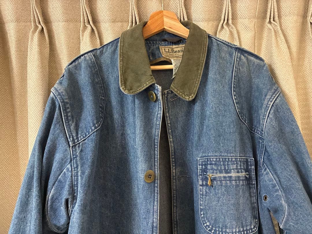 L.L.Bean デニムハンティングジャケット　ライナー付き　カバーオール