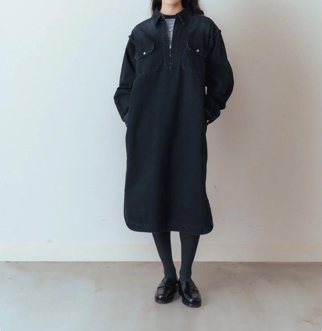 ブラックデニムワンピース シンゾーン