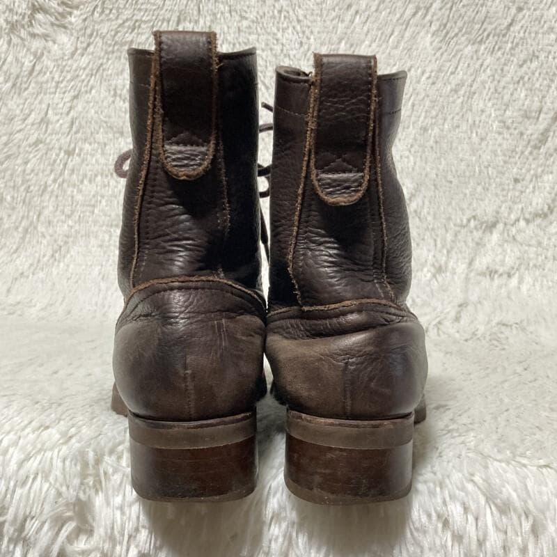 MR.OLIVE★ME524★WATER PROOF★防水ロガーブーツ 茶7.5