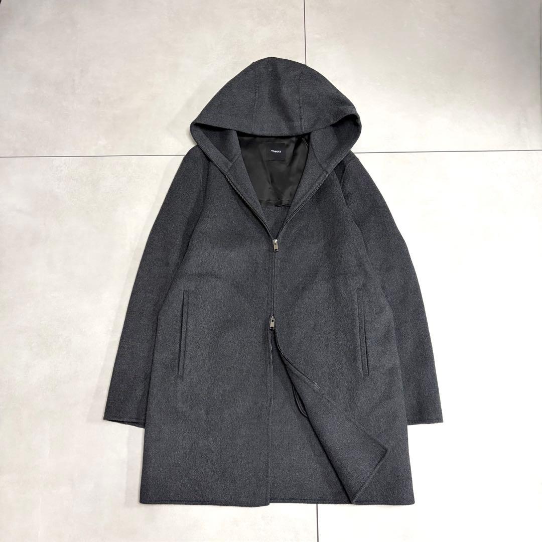 hiroさま 未使用級✨セオリー　2023　カシミヤ混フーデッドコート　M　定価