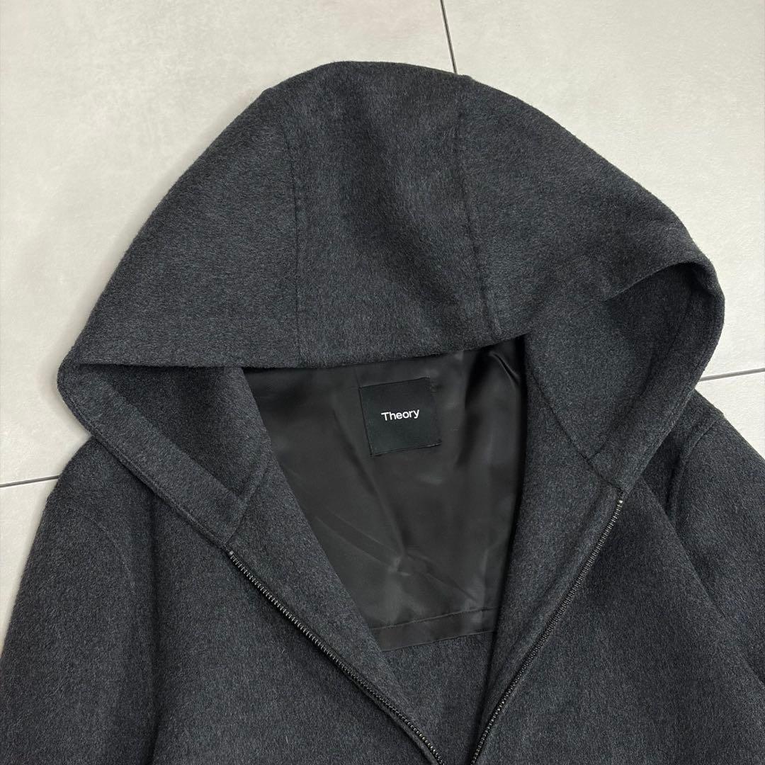 hiroさま 未使用級✨セオリー　2023　カシミヤ混フーデッドコート　M　定価
