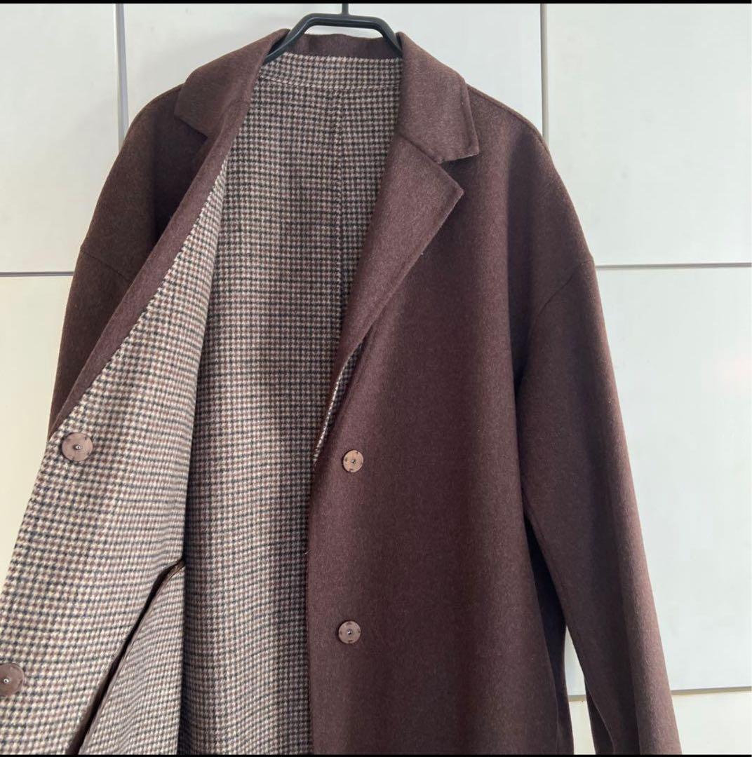 【タグ付き新品】アマカ／チェスターコートリバーシブ