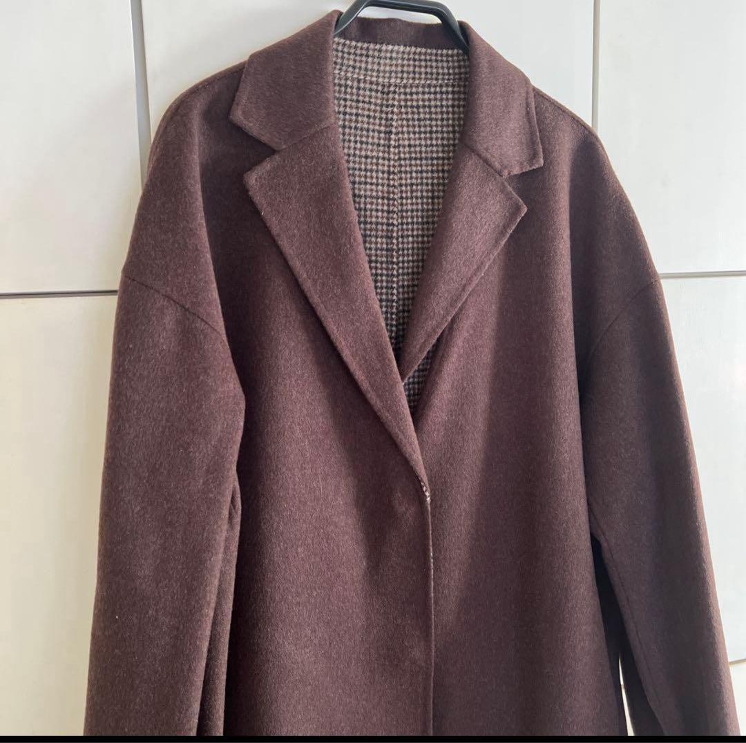 【タグ付き新品】アマカ／チェスターコートリバーシブ