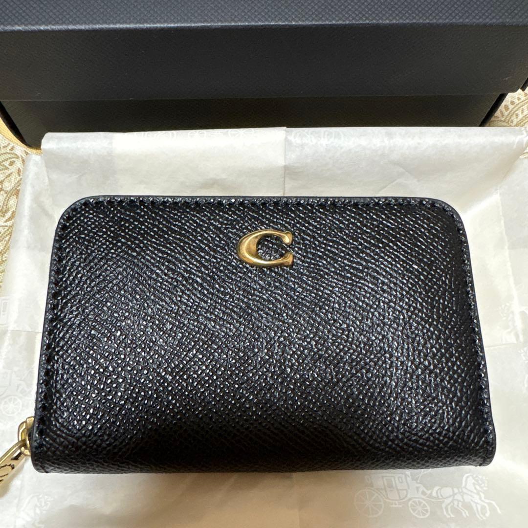 COACH 黒 ミニ財布