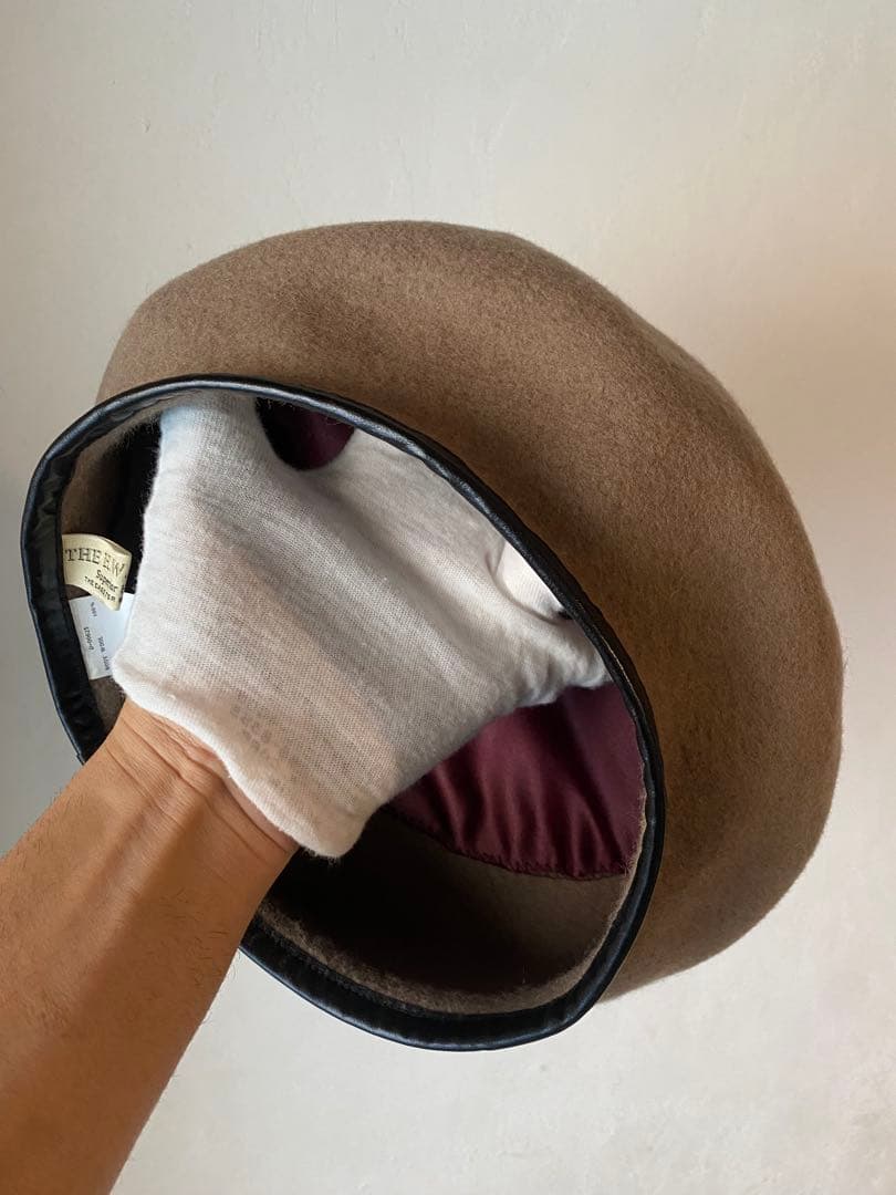 THE H.W.DOG＆CO LEATHER BERET 62 ベレー帽 日本製