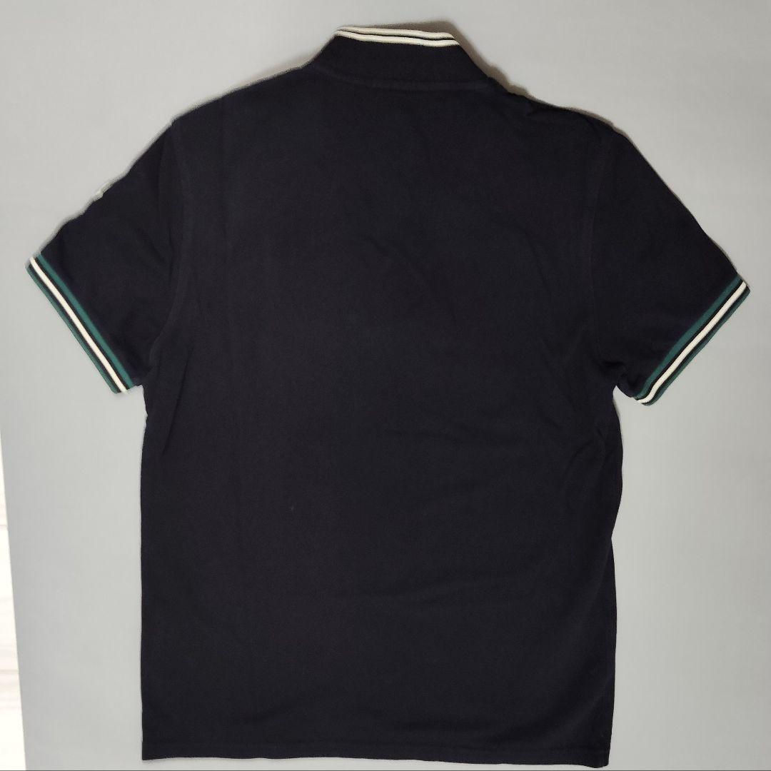 モンクレール ジップアップ ポロシャツ ブラック