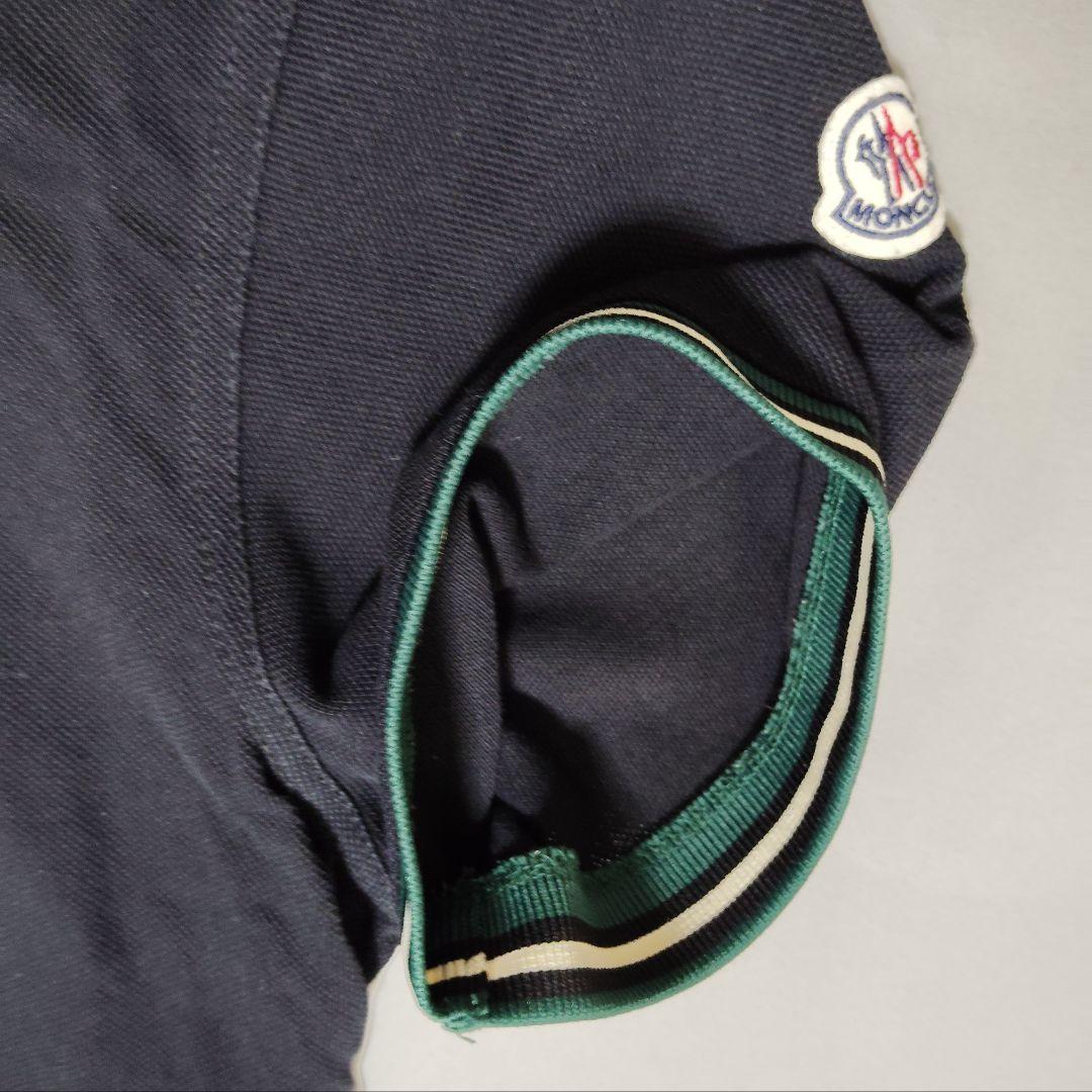 モンクレール ジップアップ ポロシャツ ブラック