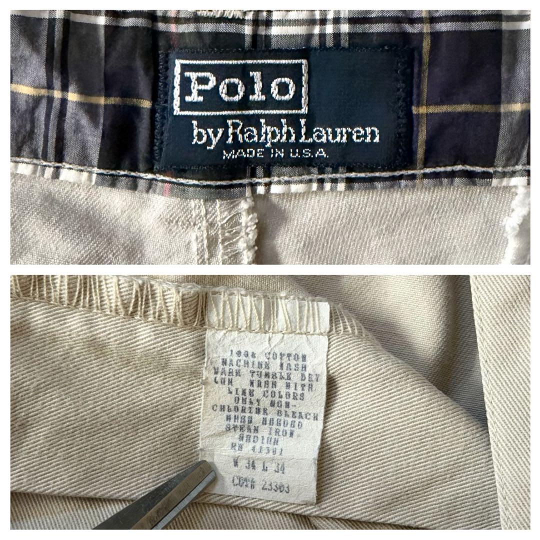 希少USA製PolobyRalphLauren90sラルフローレンポロチノ古着