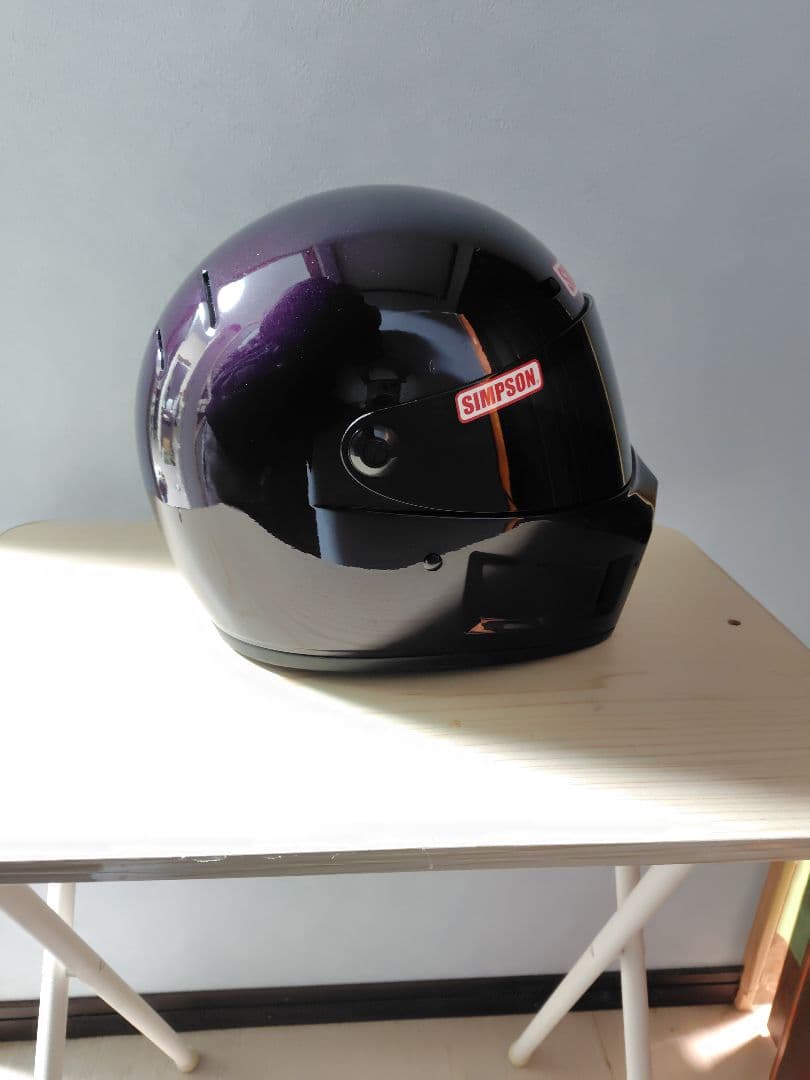 SIMSON SB13パープル フルフェイスヘルメット　サイズ58cm