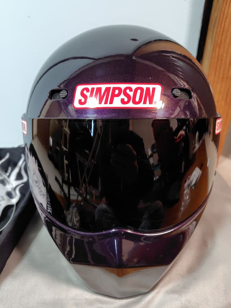 SIMSON SB13パープル フルフェイスヘルメット　サイズ58cm