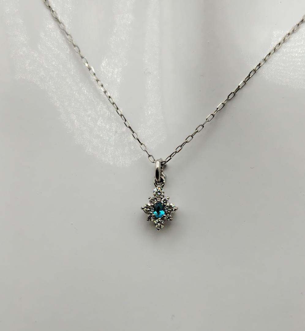 パライバトルマリン　ネックレス