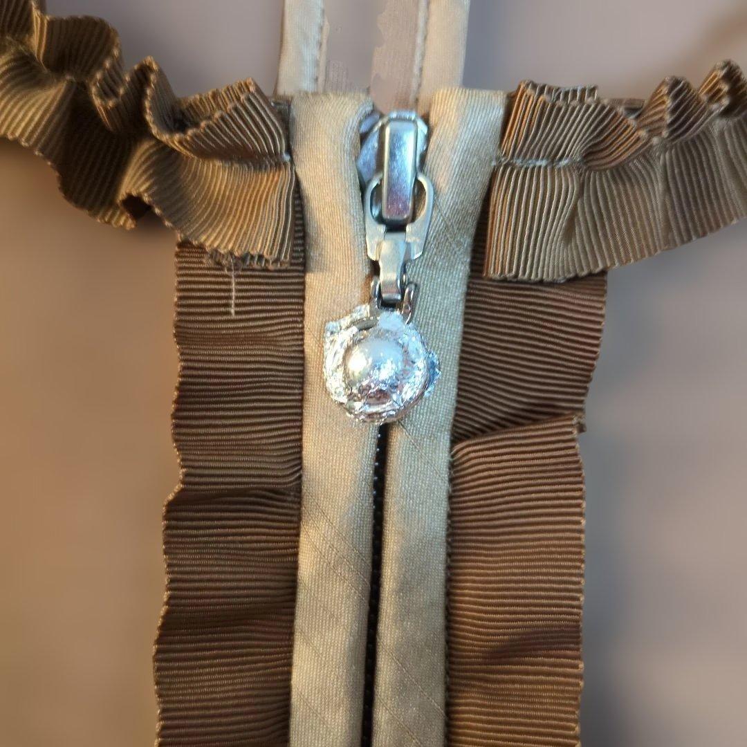 MY GRACY フリル付きロングコート