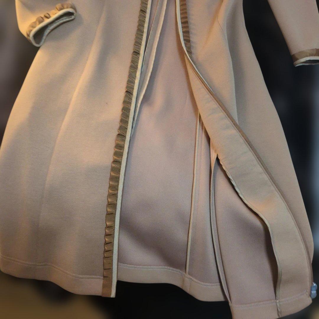 MY GRACY フリル付きロングコート