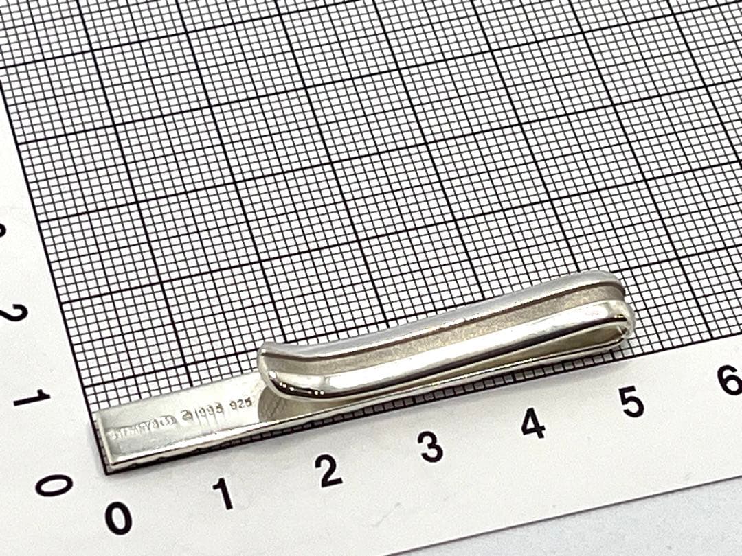 c876 美品　ティファニー　アトラス　1995 ネクタイピン　シルバー　925