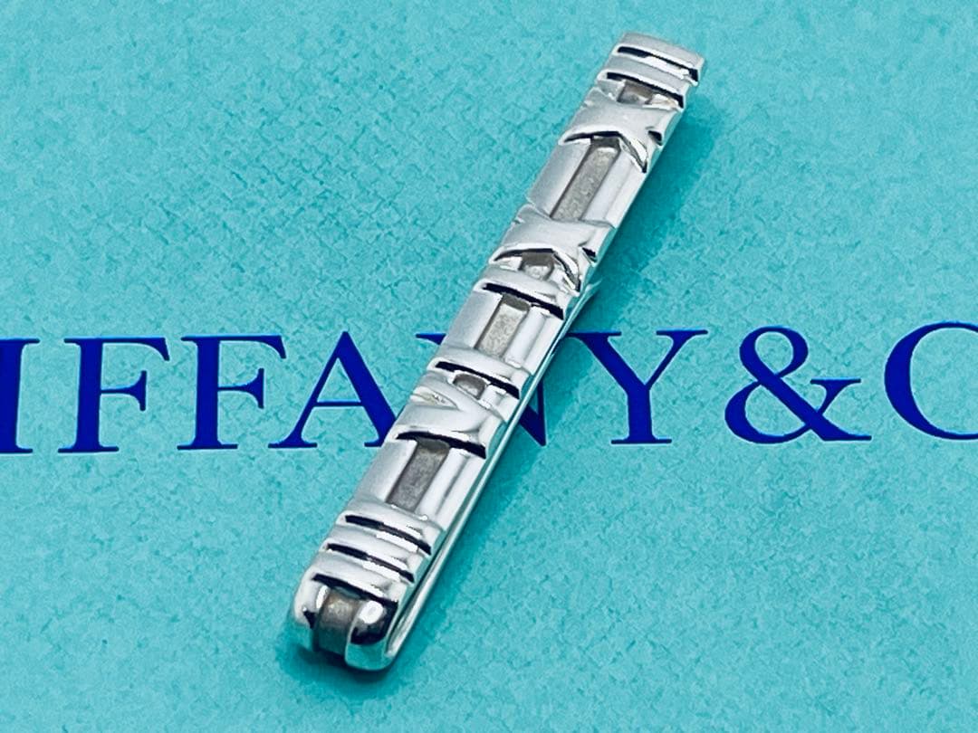 c876 美品　ティファニー　アトラス　1995 ネクタイピン　シルバー　925