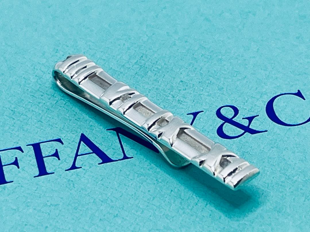 c876 美品　ティファニー　アトラス　1995 ネクタイピン　シルバー　925