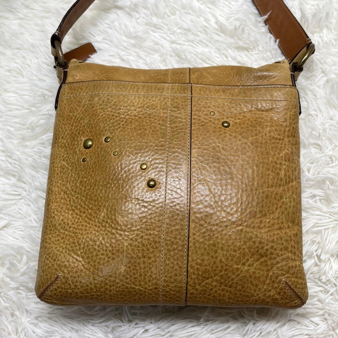 希少 COACH ショルダーバッグ スタッズ ヴィンテージ レザー 10065