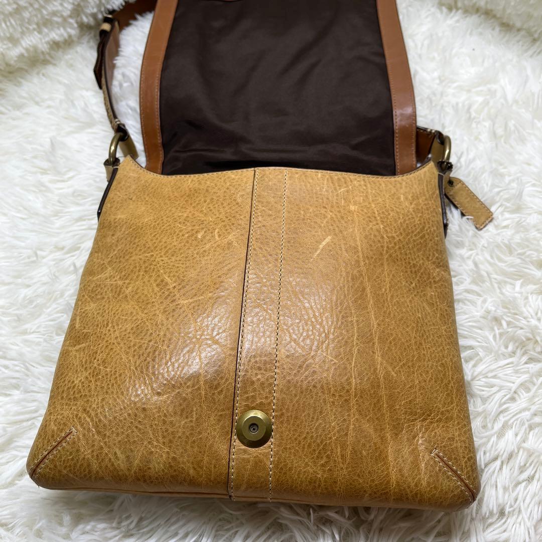 希少 COACH ショルダーバッグ スタッズ ヴィンテージ レザー 10065