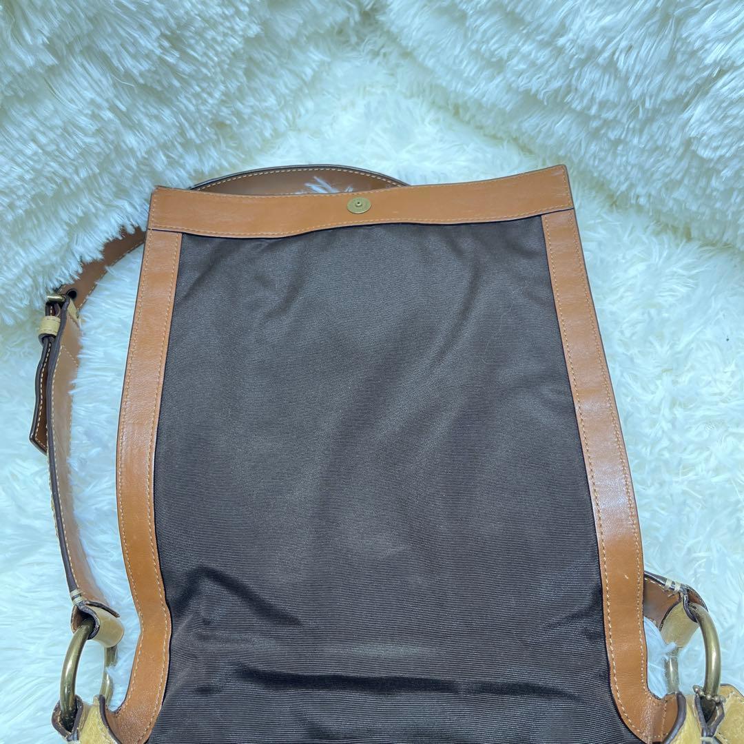 希少 COACH ショルダーバッグ スタッズ ヴィンテージ レザー 10065