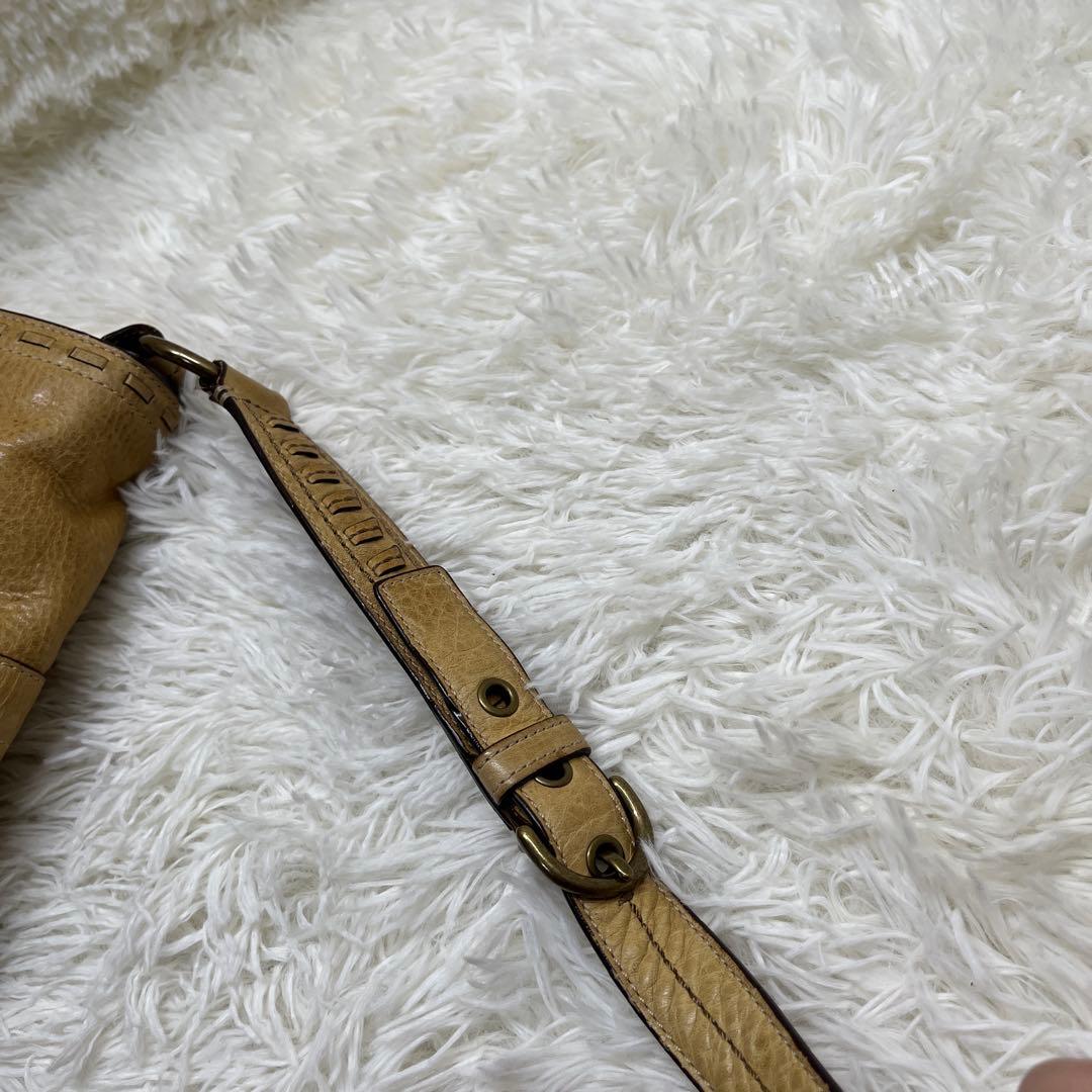 希少 COACH ショルダーバッグ スタッズ ヴィンテージ レザー 10065