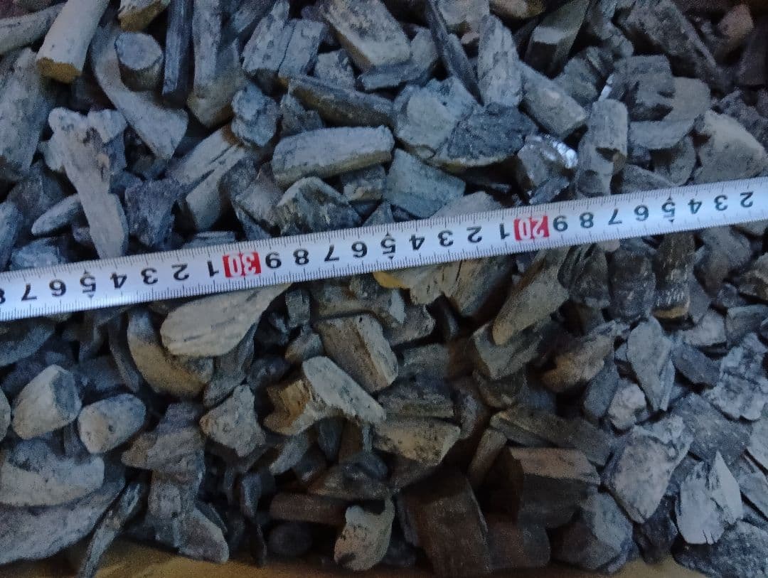 残り一箱　窯元直送紀州備長炭ウバメカシ小炭15kg送料込